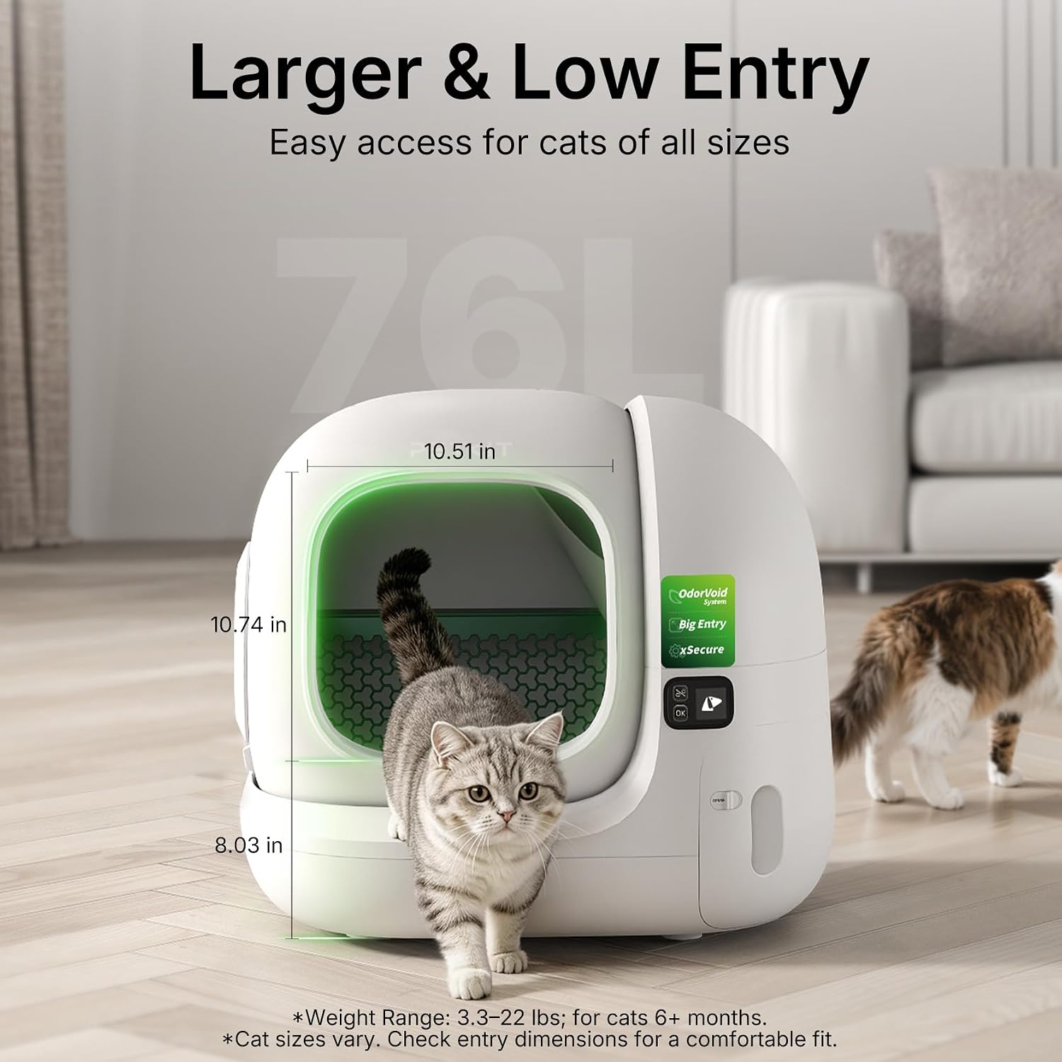 PETKIT Purobot max 3 Odor Free&Leak Control, Self-Cleaning Cat Litter Box